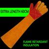Lengthen 60cm Work Safety Gloves Comfortable Leather Working Gloves  Farms