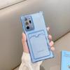 Shockproof Clear Card Slot Soft Silicone Case Cover For Samsung Galaxy S21 S20 Note 20 Ultra S10 Plus A32 A52 A72 A82