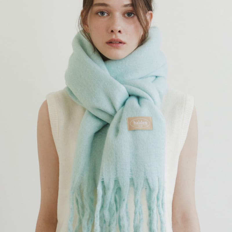 halden heavy hairy muffler (M026_mint)