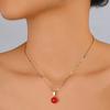 New European and American popular jewelry, simple design pearl neck chain earrings, elegant temperament necklace set