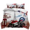 British men's American three-piece bedding set eBay3D digital printing quilt set cool