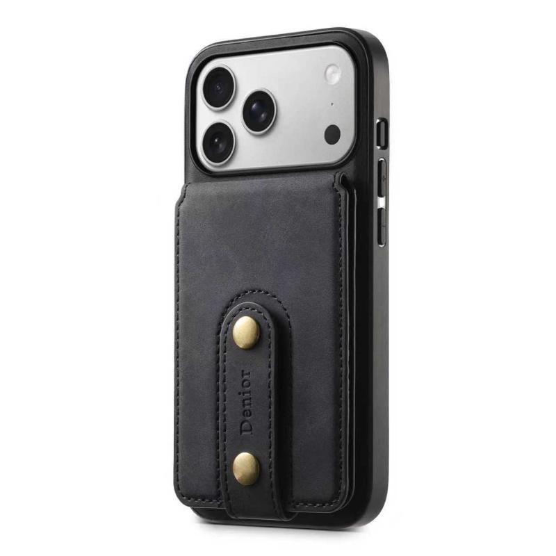 Business Leather Case For iPhone 17 16 15 14 13 12 Pro Max Air 2 in 1 Magnetic Detachable Wallet Card Slots Stand Durable Cover