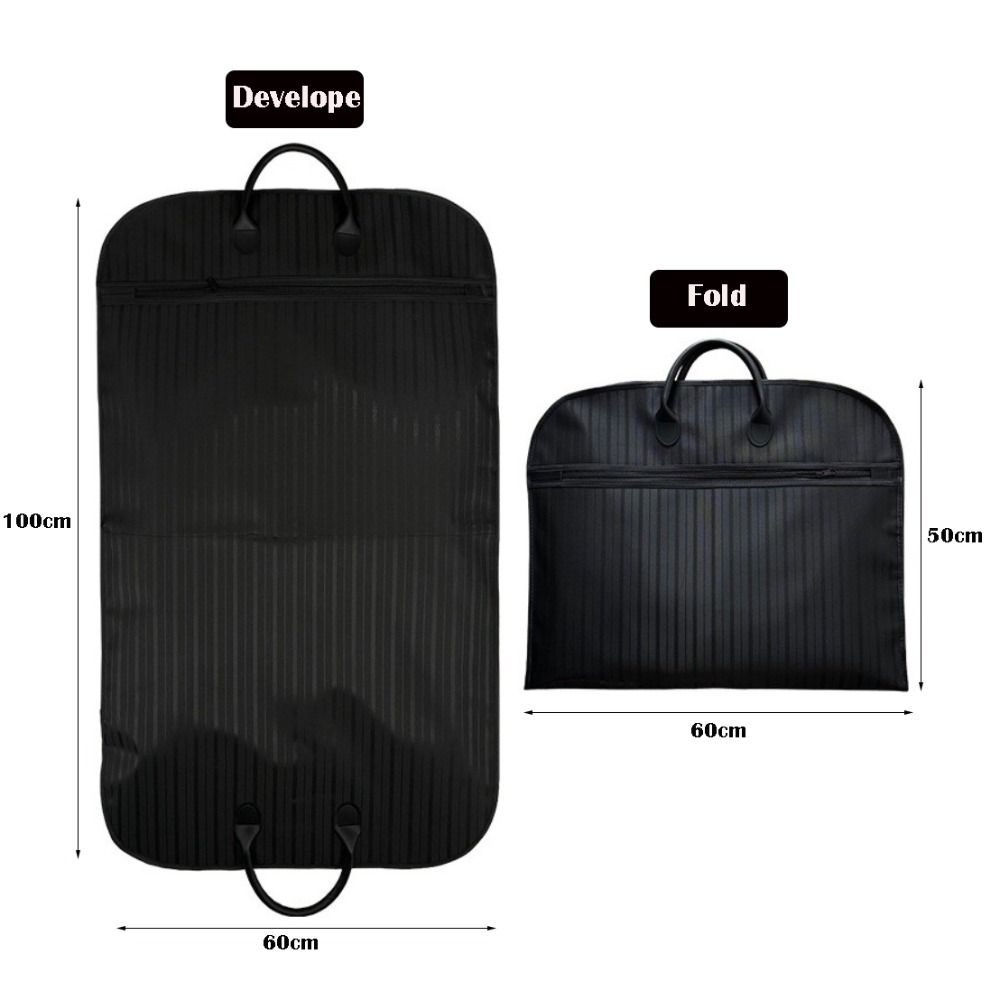 Oxford Cloth Dust Cover Zipper Closure Suit Storage Bag Suit Dustproof Storage