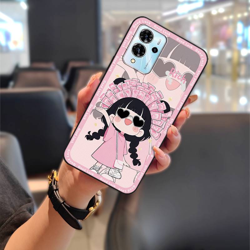 Cute Back Cover Phone Case For ZTE Blade V40 Pro Full Wrap Anti-knock Phone Pouch Soft Case Shockproof Dirt-resistant