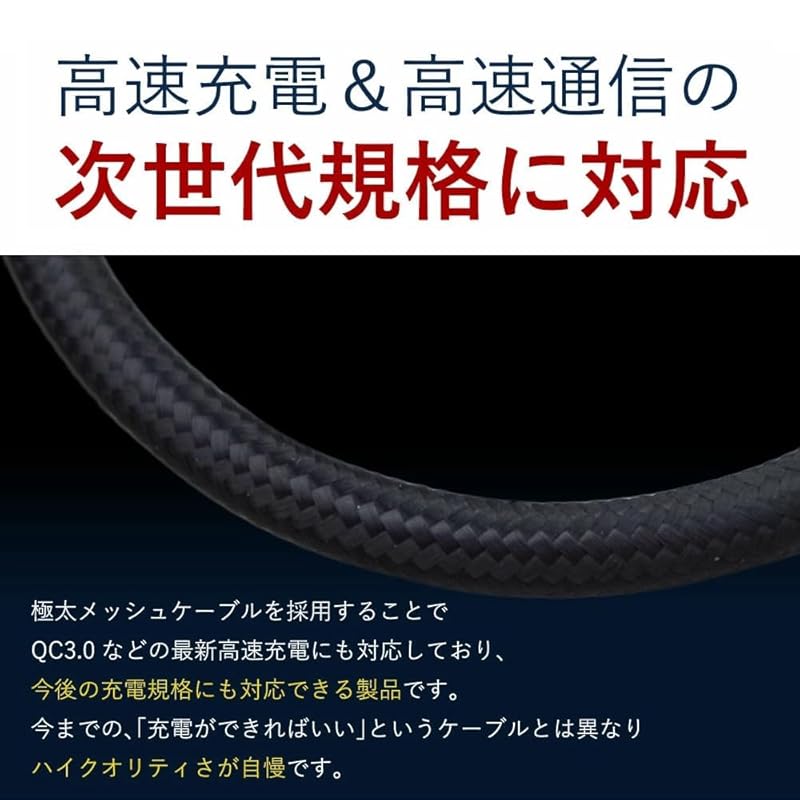 Кабель быстрой зарядки Type-C (0.9)