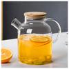 Large Transparent Glass Teapot Stovetop & Microwave Safe Kettles for Brewing Hot or Cold Tea