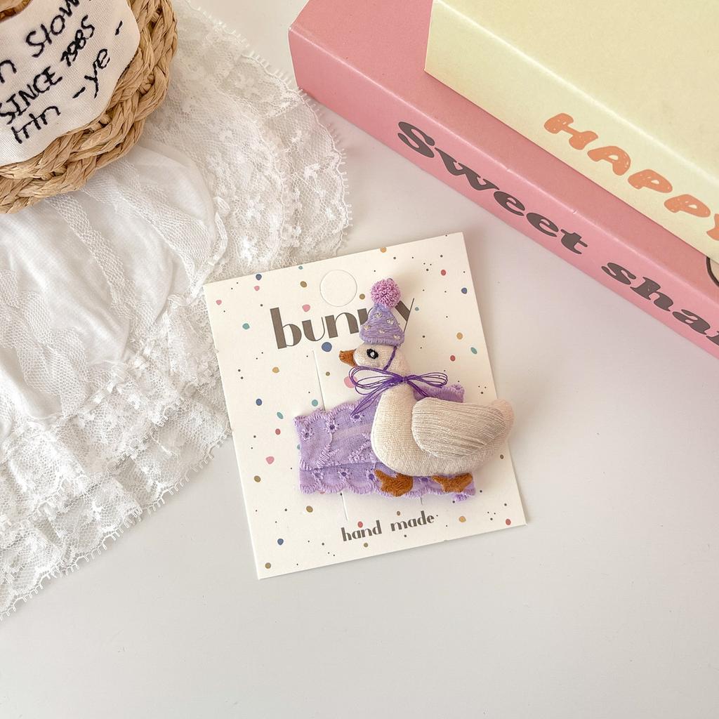 Мультяшные милые заколки для волос с кроликами, тканевые кружевные детские BB-заколки, заколки для волос для маленьких девочек, детские аксессуары для волос, головные уборы, зажимы для волос