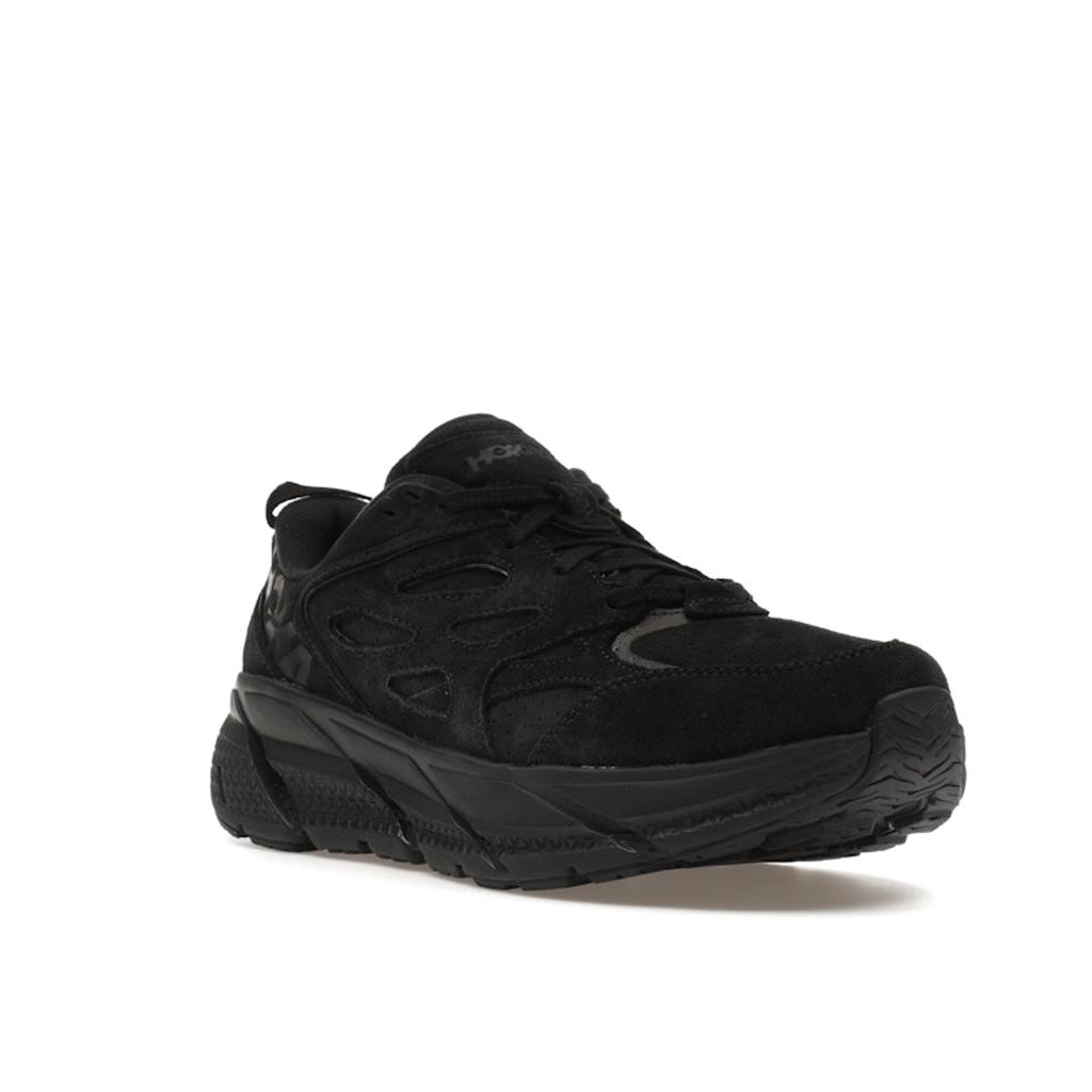 Кроссовки HOKA Clifton L Suede Triple Black Unisex 1122571-BBLC