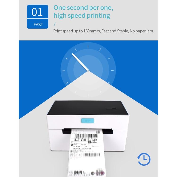 POS-9220 100x150мм Термопринтер чеков и самоклеящихся этикеток Express Bill, USB + Bluetooth Версия с держателем, EU Вилка