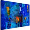 Canvas Print Blue Abstract Hand Painted