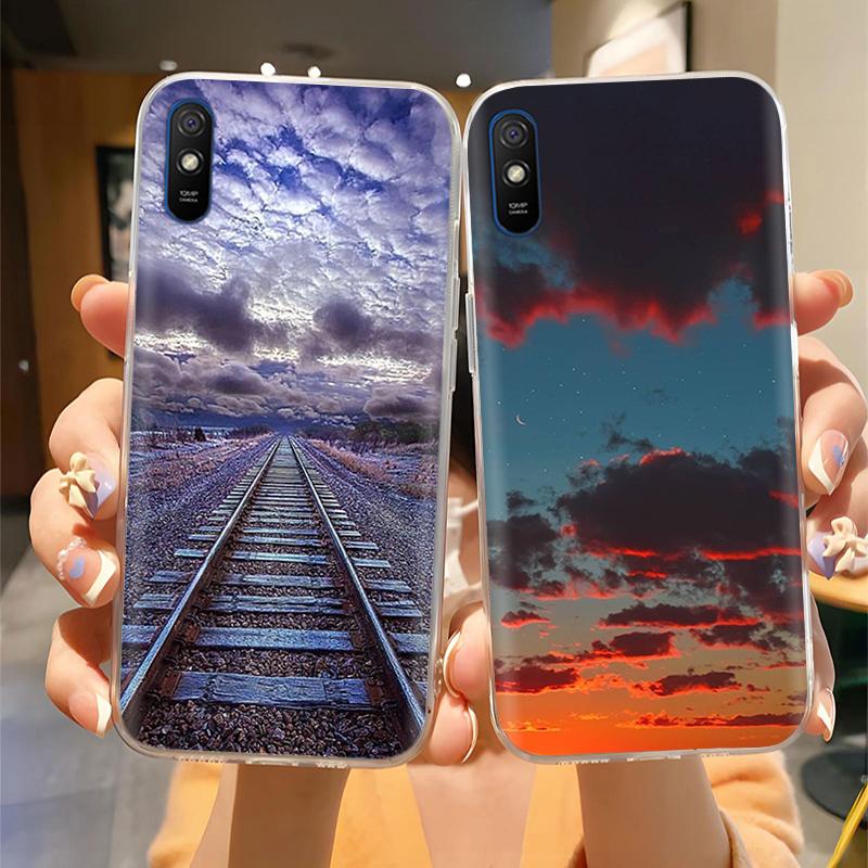 Чехол для Redmi 9A Милый корпус Для телефона Redmi 9AT Чехол для телефона Прекрасный мультяшный Мягкий ТПУ Прозрачный силиконовый бампер Для Xiaomi Redmi 9A
