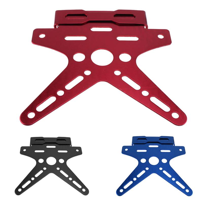 Рамка номерного знака универсальная гальваническая CNC алюминиевый сплав для мотоцикла задняя регулируемая крышка номерного знака