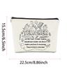 Teacher Makeup Bag Appreciation Back To School Thank You Gifts Small Cosmetic Organizer Bag for Graduation Birthday Party Gifts