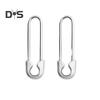 1 Pair Women Earrings Hollow Out Pin Shape Polished Electroplating Metal Lightweight Daily Life Festivals Parties Dates Ear Jewelry
