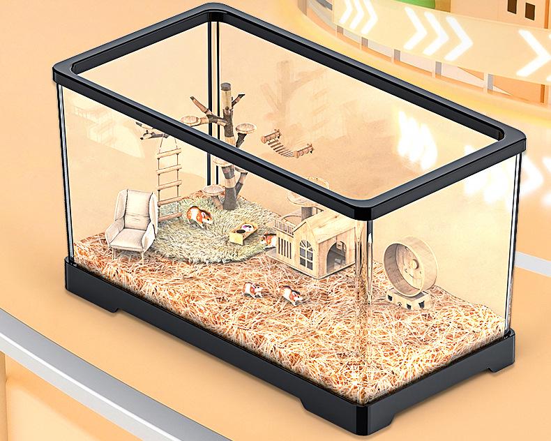 Большая акриловая клетка для хомяков и шиншилл Вилла Бокс для разведения