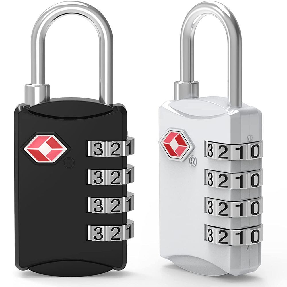Lock Portable Padlock with Steel Cable Customs Code Lock Smart Combination Lock TSA Customs Lock