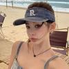 Козырек от солнца с вышитыми буквами, кепка с пустым верхом, женская кепка, ковбойские шляпы, спортивные шляпы