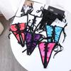 Sexy Lingerie Open Crotch Low Waist Thin Belt Bandage Underwear Sex Thongs Women Panties T-Pants