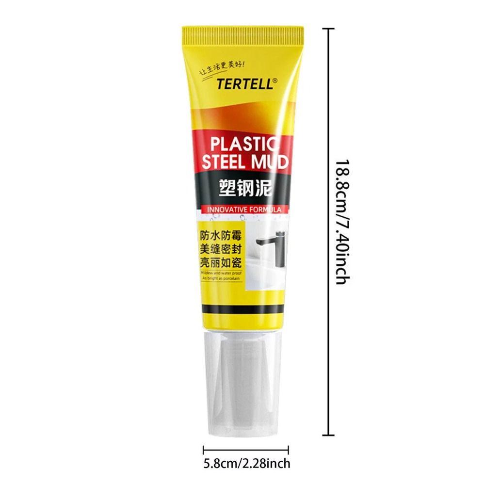 1Pcs Waterproof Epoxy Paste White Caulking Glue New Plastic Steel Mud  Bathroom Toilet
