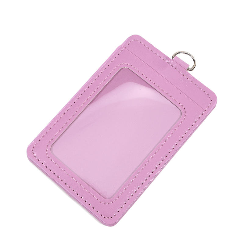 Simple Chest Card Holder Multi Slot PU ID Card Holder Practical and Durable Factory Work Card Student Card Holder