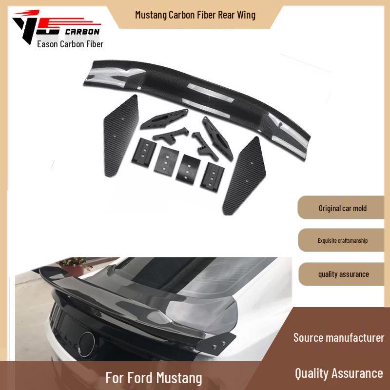 2015-2020 Ford Mustang Carbon Fiber Ducktail Rear Spoiler