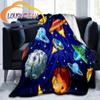 Space Universe  Vector  and Many Planets In Galaxy Series Wool Blanket Cashmere  Fashion Flannel Blanke