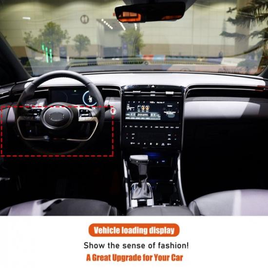 Carbon Steering Wheel Bezel Trim Covers Accessories For Hyundai Santa Cruz +