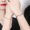 S925 Sterling Silver Yi Lu You Couple Bracelet New Live Broadcast Korean Version Simple