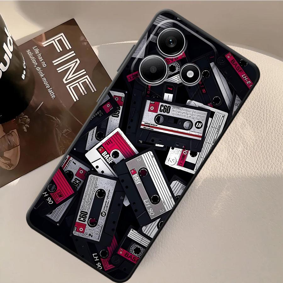 Чехол со счастливым узором из лент для Xiaomi Poco F3 F4 F5 C50 M3 M4 Pro X3 X4 X5 C51 M5 C65 Мягкая задняя крышка для телефона