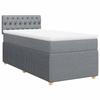 Maison Exclusive - Sommier à lattes de lit avec matelas gris clair 80x200 cm tissu