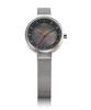 BERING Solar Japan Gray x Gold и Нержавеющая сталь Сетка Сапфировый Черный Пара Пара Часы [Официально Импортировано] Женские Часы, Эксклюзивные, Серебристый, Ремешок,