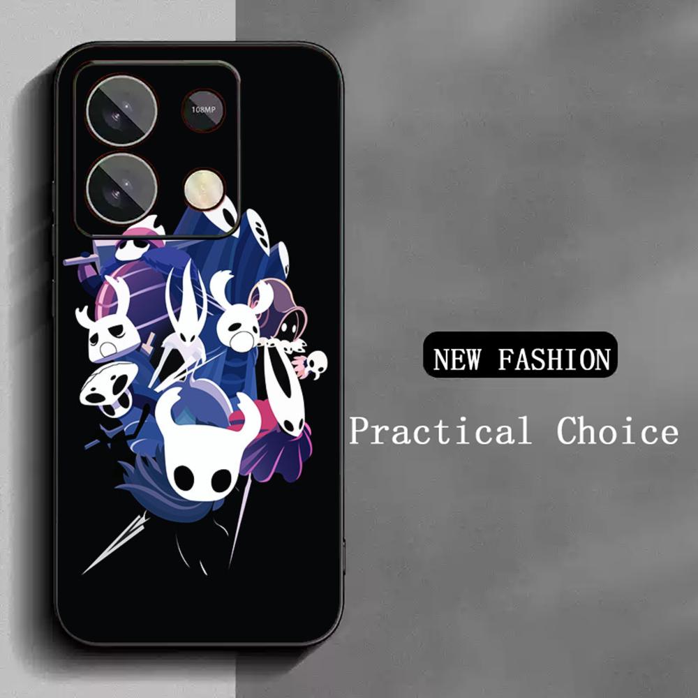Чехол для телефона с рисунком в стиле игры Hollow Knight Для Redmi Note 14 13 12 11 Pro Plus S 5G 14C A3 Мягкая черная крышка для телефона