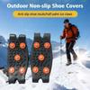 5 Teeth Ice Gripper For Shoes Women Men Crampons Ice Gripper Spike Grips Cleats For Snow Studs Non-Slip Climbing Hiking Covers