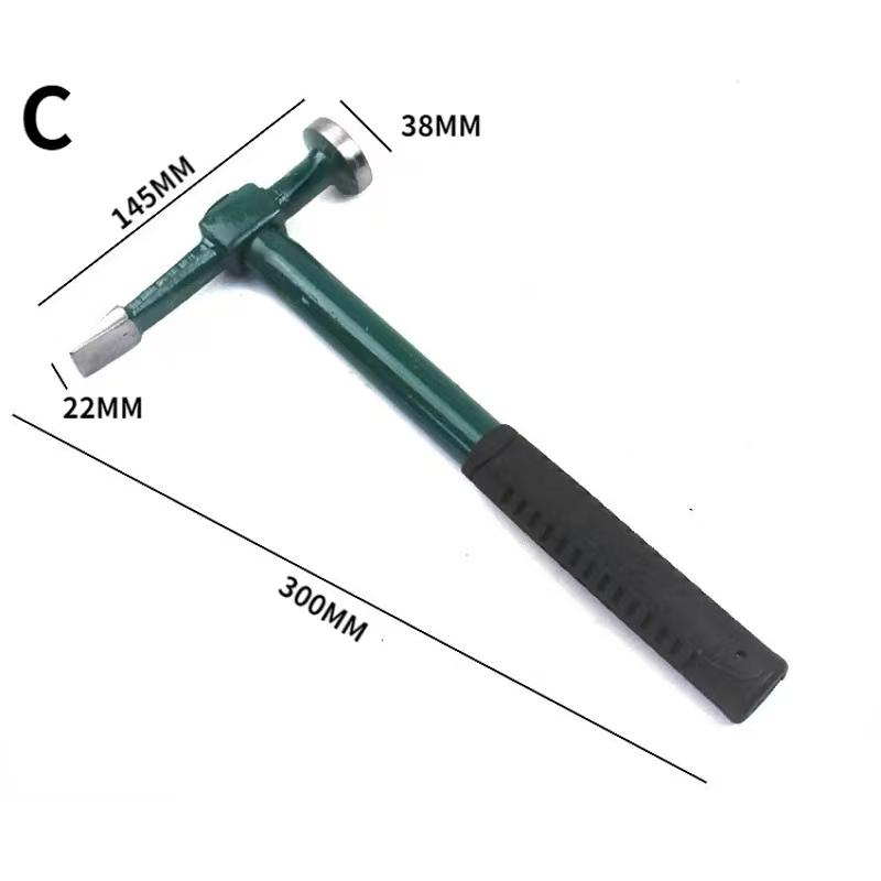Кузов автомобиля Ремонт металлических панелей Молоток для выбивания Ручной инструмент для гаража Прямой бойок Отделка корончатая лицевая вмятина Молоток для выбивания