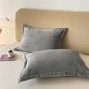 Solid Color Pillows Cover Velvet Pillowslip 48x74cm Soft Flannel Pillowcase Rectangle Cushion Cover 2pcs Warm Pillow Cases