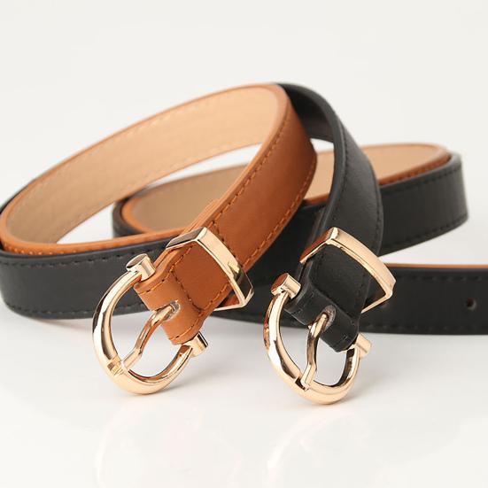 Регулируемый поясной ремень, современный женский ремень из искусственной кожи в корейском стиле для шорт