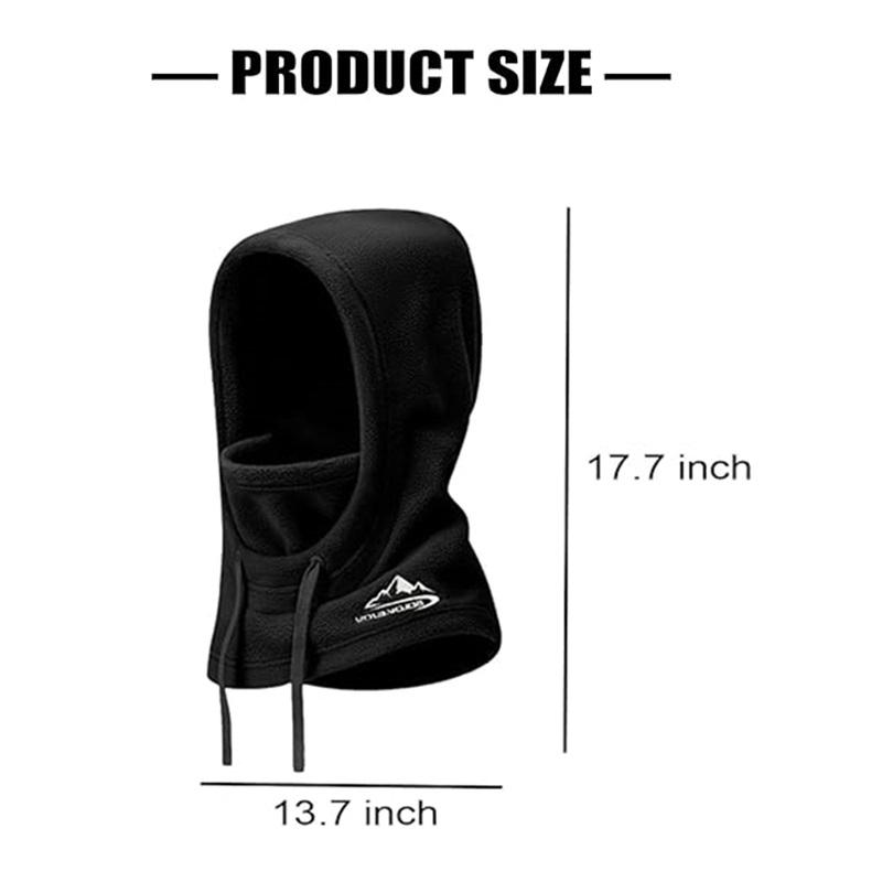 1 шт., термобалаклава унисекс, ветрозащитная флисовая шапка-снуд с капюшоном, утеплитель для шеи, маска для лица для катания на лыжах, езды на велосипеде, ходьбы