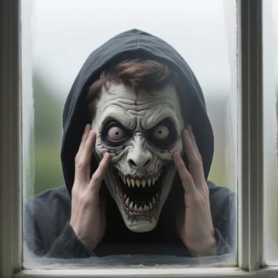 Смешная страшная наклейка-подглядыватель, страшные наклейки на окна, реалистичная наклейка на окно на Хэллоуин, статическое прилипание, подарки-розыгрыши