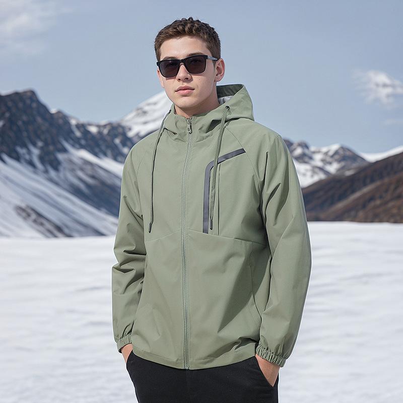 Осенняя новая повседневная куртка с капюшоном, мужская трендовая модная повседневная универсальная куртка, ветрозащитная куртка для мужчин