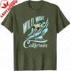Wild Wave Best Surfing California Graphic T Shirt Unisex Cotton Short Sleeve Retro Arc Font Surfer Meme Casual Daily Outfit
