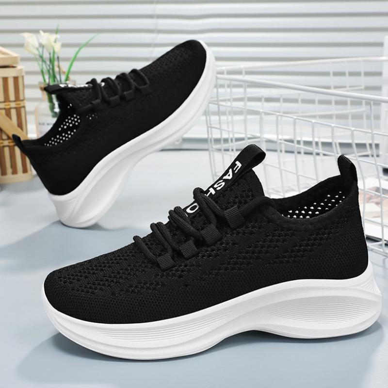 Летние кроссовки для женщин, модные повседневные кроссовки из дышащей сетки, женские кроссовки на шнуровке для спортзала, вулканизированные кроссовки Zapatos De Mujer
