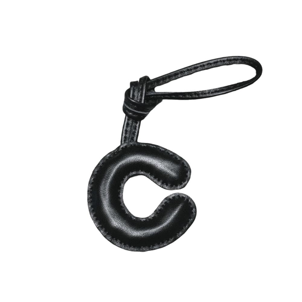 26 Initials English Letter Bag Pendant Genuine Sheepskin Car Pendant Keyring Pendant Ladies