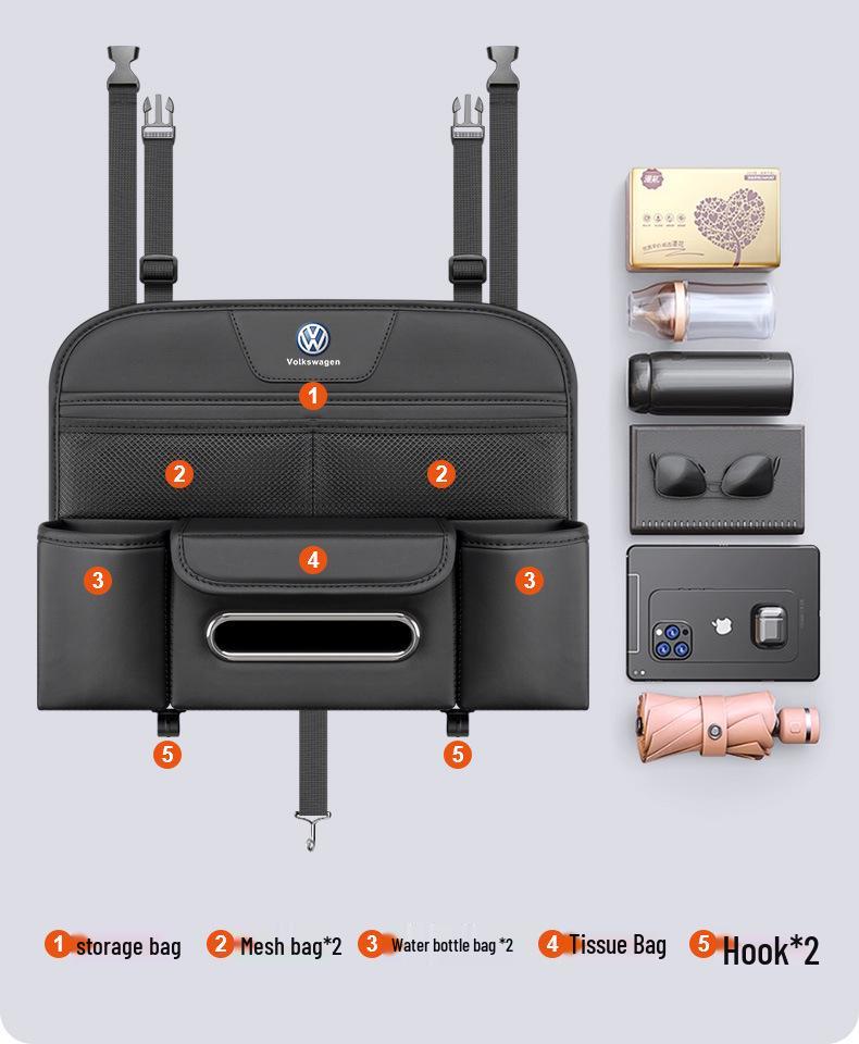 Toyota AQUA Car Seat Back Storage Bag with Cup Holder