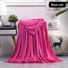 Oversized Simple Solid Color Soft Plush Blanket For Napping Sofa And Use Bedroom