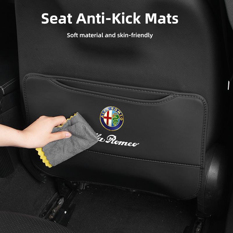 Car Stickers For Alfa Romeo Car Seat Back Anti Kick Pad Child Anti-Scratch Protective Mat For Alfa Romeo 159 Giulietta 156 147 G
