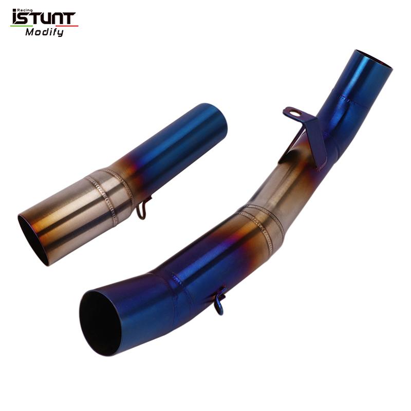 For Kawasaki Z1000 2007 2008 2009 Motorcycle Exhaust Escape Moto Modified Middle Link Pipe Carbon Fiber Muffler DB Killer
