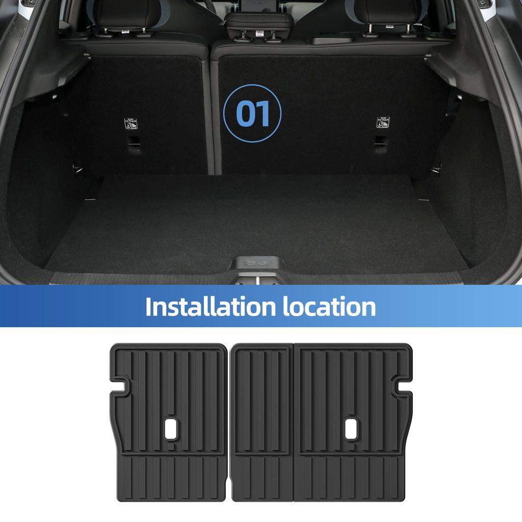 Для Volvo EX30 2025 2025 автомобильные коврики в багажник накладка на багажник TPE 3D коврик для ног водонепроницаемый без запаха комплект лотков ЧЕРНЫЙ
