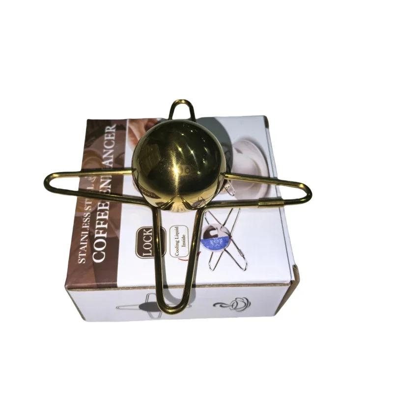 Stainless Steel Coffee Ice Cubes - Aroma-Keeping Slow Melt for Espresso & Cold Brew, Reusable Freezing Cubes for Home/Cafe