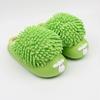 Novelty Washable Home Slippers Women's Winter Fluff Green House Slides Keep Warm Indoor Slippers Woman New Designer Furry Mules