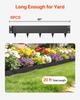Galvanized Steel Landscape Edging, 6-Pack 1016 x 207 mm Metal Edging for Landscaping with Gloves, Easy-to-Install, Heavy Duty Metal Garden Edge Border